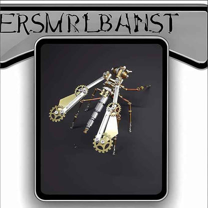 Mechanical Metal 3D Insect Mosquito Model Brass Puzzle Steampunk Electric Mechanical, Assembly DIY Gift Craft Hobby for Family and Friends (Mosquito A)