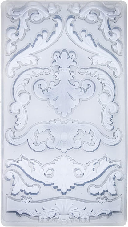 Scrollworks Mold for Polyclay Air Dry Clay Plaster