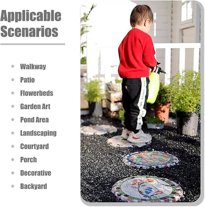 Stepping Garden Stone 1/3 / 6 Pack Step Stone for Yard Pool, Outside Garden Stepping Stone for Yard, Butterfly Dragonfly Gardening Gifts Stairs for Mothers Day (Color : Butterfly)