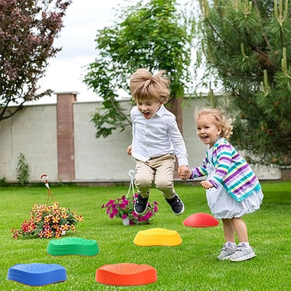 Fanboxk Stepping Stones for Kids,Non-Slip Toddler Sensory Stepping Stones for Promoting Toddler Balance Coordination Skills,Obstacle Courses Sensory Toys Outdoor or Indoor Play for Kids Age 3-8