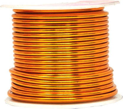 Mandala Crafts 12 Gauge Anodized Aluminum Craft Wire for Jewelry Making - 276 FT Colored Flexible Silver Copper Purple Gold Brown Red Wire - Bendable for Bonsai Armature Crafting Sculpting - Crafty Corner