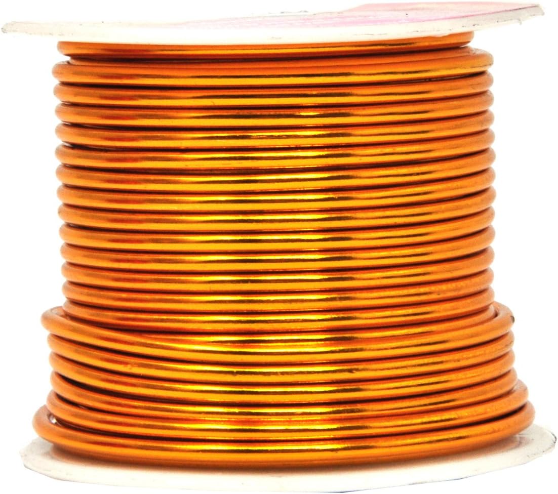 Mandala Crafts 12 Gauge Anodized Aluminum Craft Wire for Jewelry Making - 276 FT Colored Flexible Silver Black Gold Purple Red Kelly Green Wire - Bendable for Bonsai Armature Crafting Sculpting - Crafty Corner