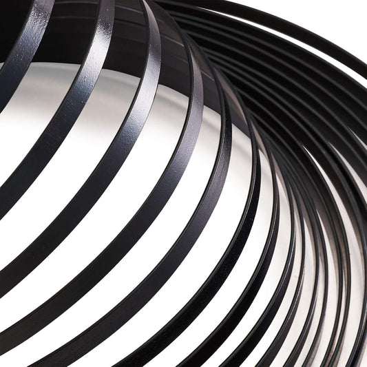 Fashewelry 32.8Ft 5mm Aluminum Flat Wire Black Bendable Metal Craft Wire Strip for Bezel Sculpting Armature Jewelry Making Gem Metal Wrap