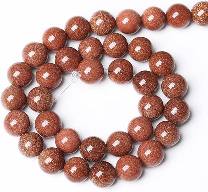 90pcs 4mm Natural Gold Sandstone Beads Gemstone Round Loose Beads for Jewelry Making DIY Bracelet Necklace 15“ (Gold Sandstone, 4mm)