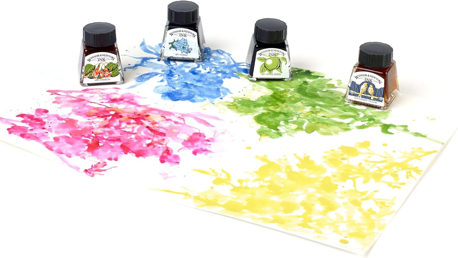 Winsor & Newton Collection Drawing Ink Set, Vibrant Tones, 0.5, Set of 4 - Crafty Corner