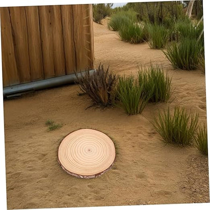 POPETPOP 2pcs Outdoor Stepping Stones Wooden Garden Pathway Stones DIY Kit for Landscaping Safe Non-Slip Surface