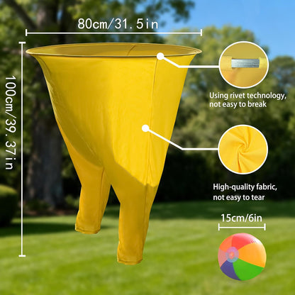 Granny Pants Yard Game, Hilarious Inflatable Ball Relay Set with Granny Giant Stretchy Pants, Ganny Pants Outdoor Game, Balls and Pump, Team Relay Family Reunion Party Field Game Set