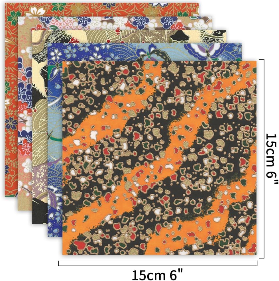 Origami Paper Kit 100 Sheets 6 Inch Square Double Sided Color 20 Vivid Colors for Hand Crafts Origami Paper Arts Creativity.Japanese Style - Crafty Corner