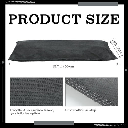 Sintuff 12 Pcs Oil Absorbent Pillows 8" x 20" Universal Spill Absorbent Pillows for Water and Oil Spill Containment, Flood Cleanup
