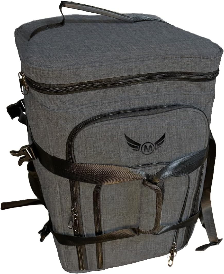 Ultimate Board Game Travel Bag – Durable Storage Case for Up to 10 Games, Water-Resistant, Adjustable Strap & Handles – Perfect for Game Nights, Conventions & Tournaments (Parent) (Charcoal Grey)