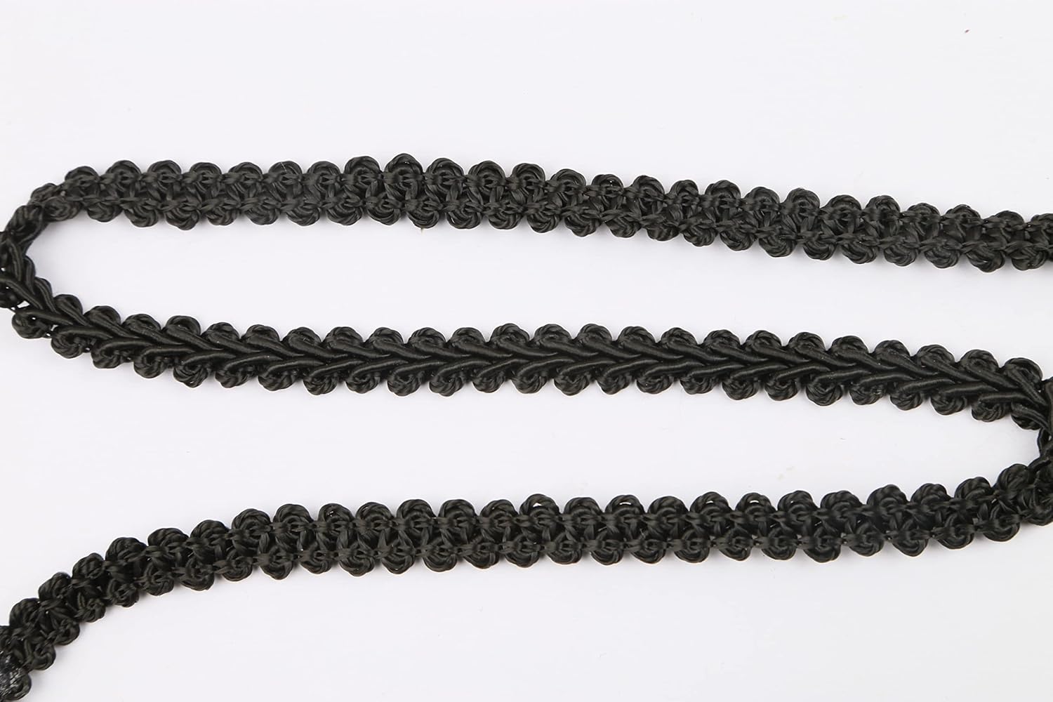 BEL AVENIR Braid Trim 1/2 inch 13.6 Yards French Gimp Basic Sewing Polyester DIY Crafts Costume Home Decorative (Black) - Crafty Corner