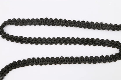 BEL AVENIR Braid Trim 1/2 inch 13.6 Yards French Gimp Basic Sewing Polyester DIY Crafts Costume Home Decorative (Black) - Crafty Corner