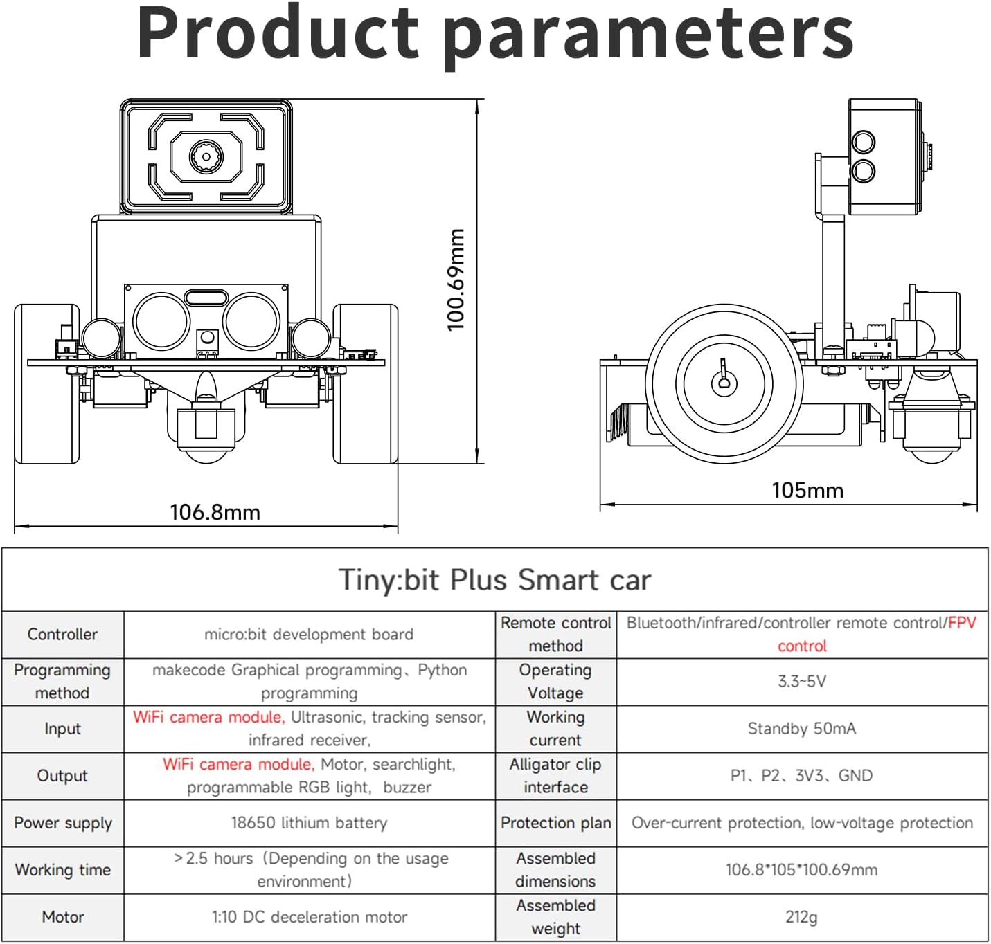 Yahboom Micro:bit Start Robot Kit with ESP32 Camera HD Video App Control for 8+ DIY Programmable STEM Education Toy Car with Tutorial Super Cost-Effective (with v2) - Crafty Corner
