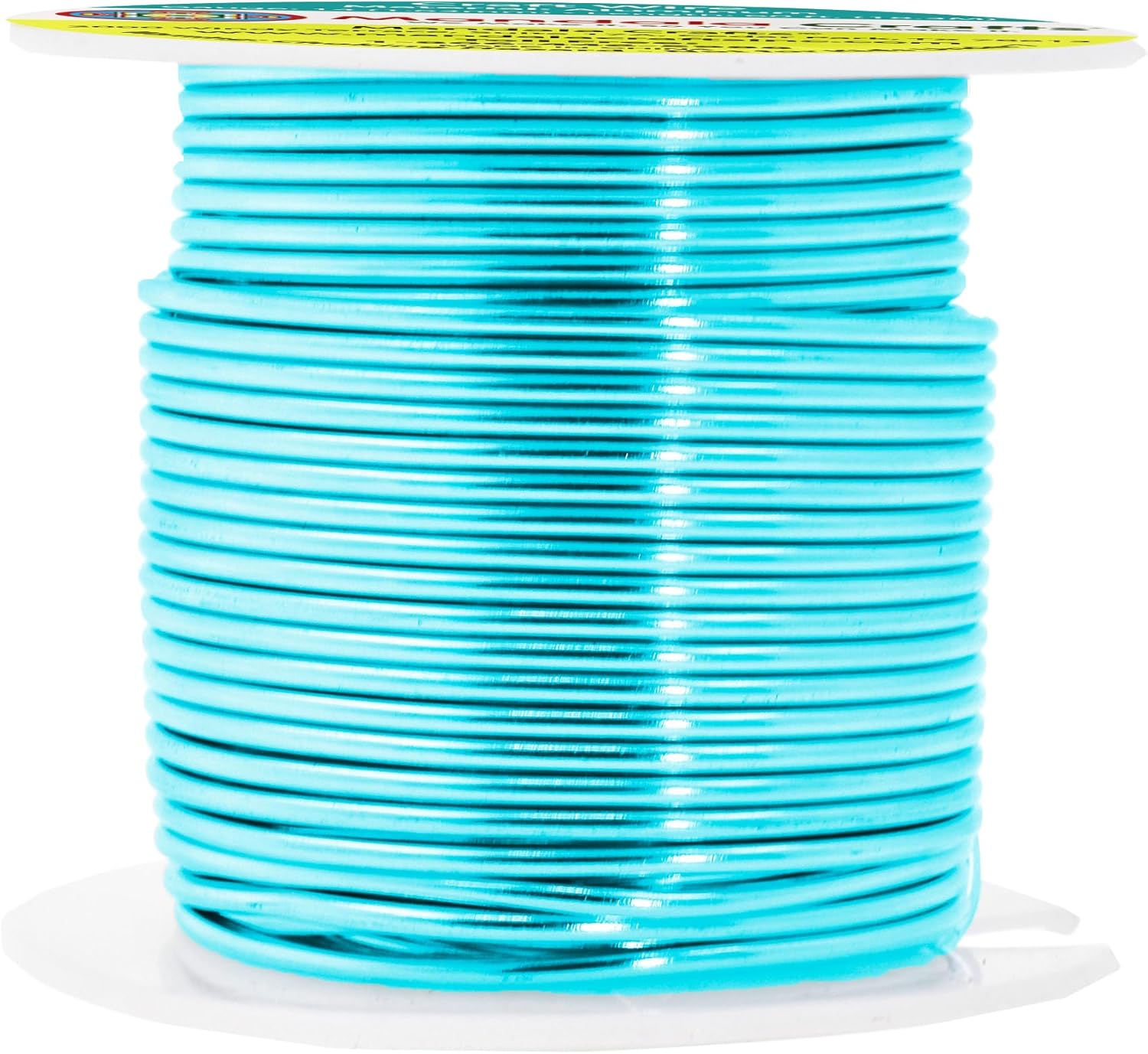 Mandala Crafts 14 Gauge Anodized Aluminum Craft Wire for Jewelry Making - 60 FT Colored Flexible Turquoise Wire - Bendable for Bonsai Armature Crafting Sculpting - Crafty Corner