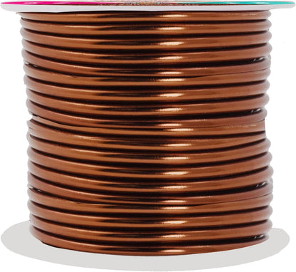 Mandala Crafts 10 Gauge Anodized Aluminum Craft Wire for Jewelry Making - 32 FT Colored Flexible Brown Wire - Bendable for Bonsai Armature Crafting Sculpting - Crafty Corner