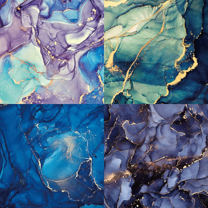 YASMEN Single-Sided Scrapbook Paper Pad, Marble Pattern Bronzing Cardstock, 6"6" Designer Themed Art Kits, Bullet Junk Journal Craft Decopodge - 24 Sheets - Crafty Corner