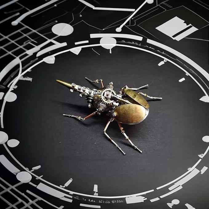 3D Metal Puzzles, Steampunk Bug Sculpture Hercules Beetle Mechanical Insects Model,Metal Building Hobby kit DIY Projects, Fun for Birthday (Aristolochia)