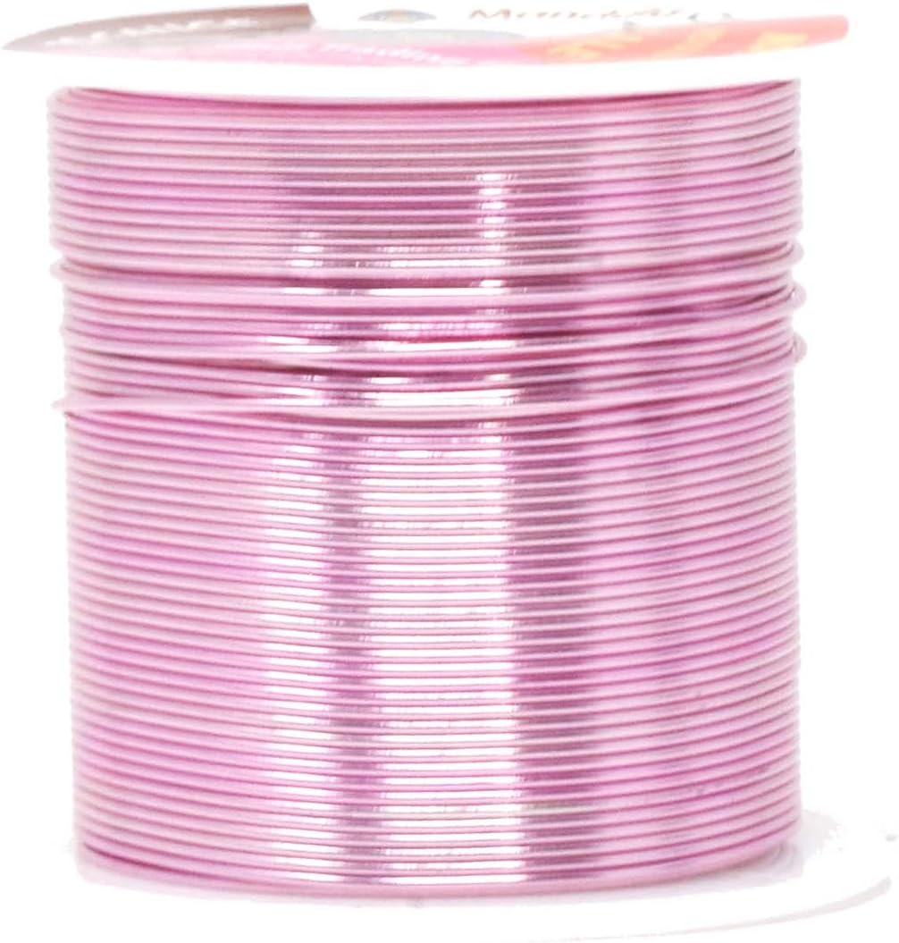 Mandala Crafts 20 Gauge Anodized Aluminum Craft Wire for Jewelry Making - 450 FT Colored Flexible Silver Copper Purple Pink Brown Ice Blue Wire - Bendable for Bonsai Armature Crafting Sculpting - Crafty Corner