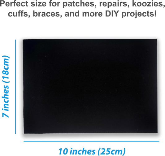 Neoprene Fabric Assortment Sample Patch Sheet Packs for Sewing Material Wetsuit Repair (3 Pack, 2mm Red)