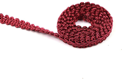 BEL AVENIR Braid Trim 1/2 inch 13.6 Yards French Gimp Basic Sewing Polyester DIY Crafts Costume Home Decorative (Red) - Crafty Corner