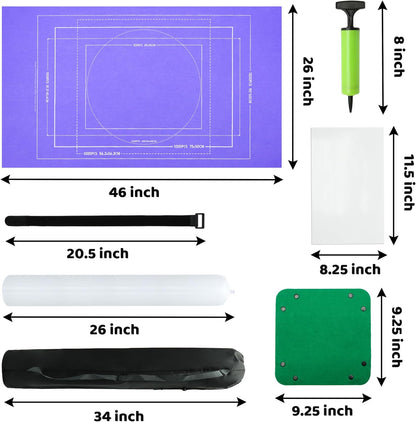 Puzzle Mat Roll Up| Jigsaw Puzzle Mat Roll Up| Roll-Up Save Pad Trays for Sorting Table Board Glue Sheets and Frame Keeper Storage Accessories for Kids and Adults (Purple, 1500pcs)