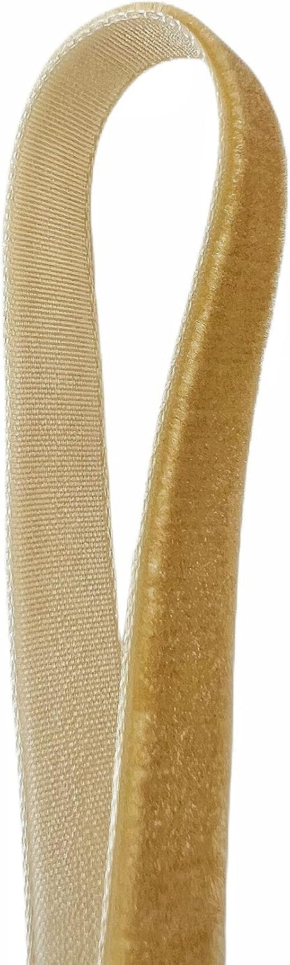 Vintage Khaki Velvet Ribbon, 3/8 Inch X 25Yd - Crafty Corner