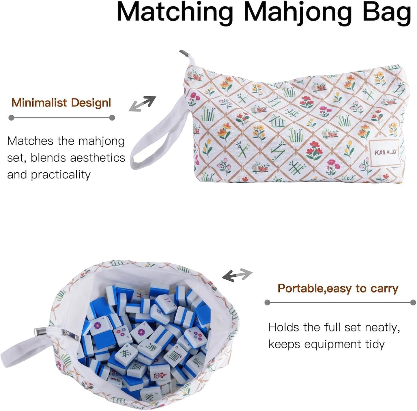 American Mahjong Tile Set (Blue)