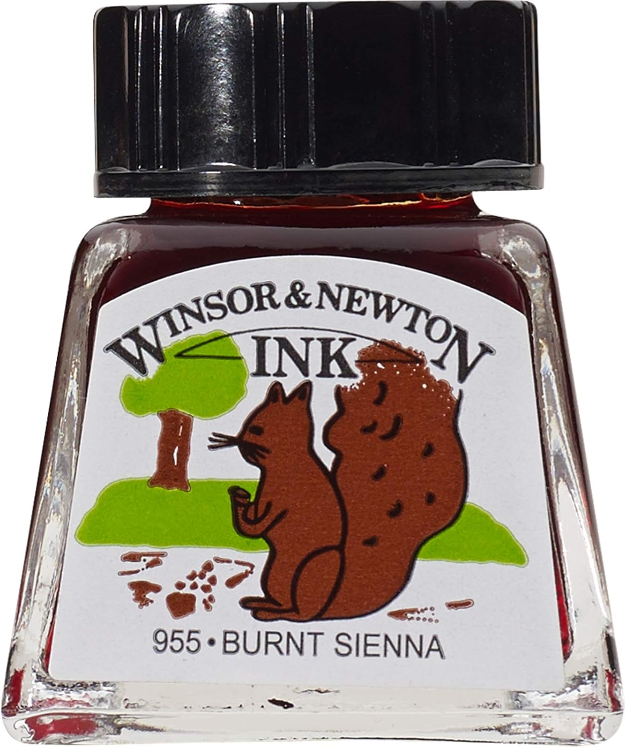 Winsor & Newton Drawing Ink, 14ml Bottle, Burnt Sienna - Crafty Corner
