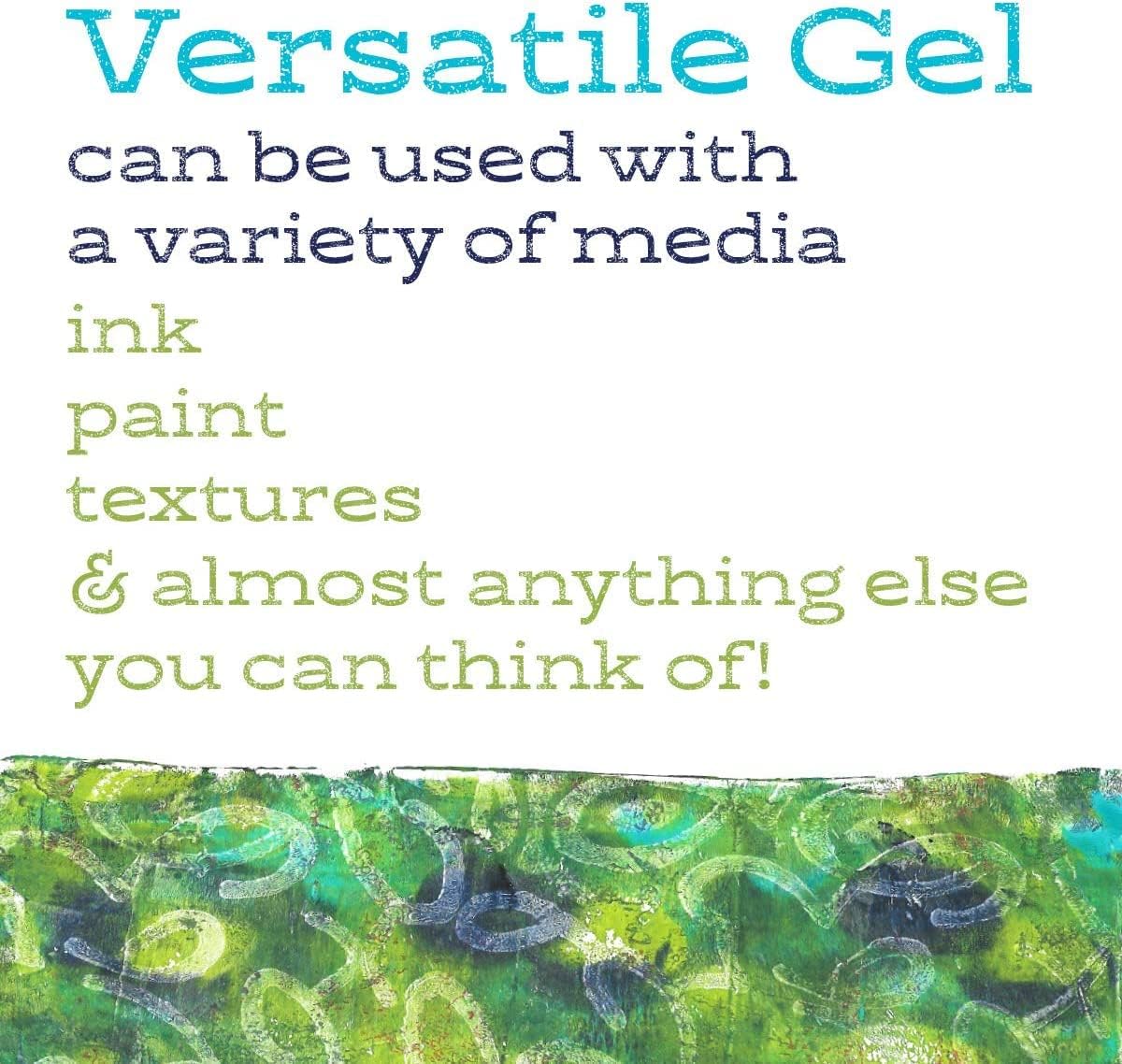 Gel Press Monoprinting Print Plates – 8” X 10” + 5” X 7” Gel Plate Value Pack - Gelli Plates - Reusable Gel Printing Plates for Press Art for Card Making, Scrapbooking, Arts and Crafts