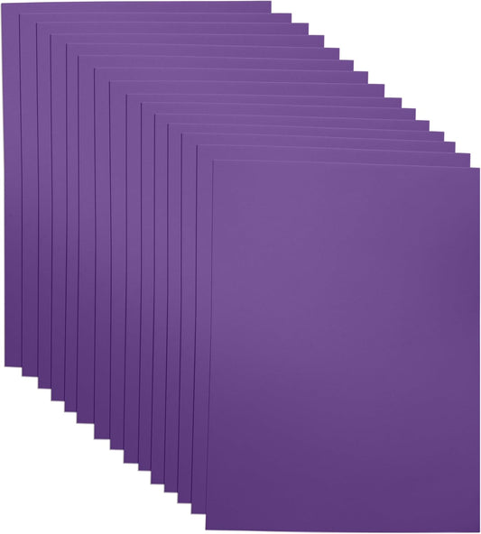 Purple EVA Foam Sheets for Crafts, 9 x 12 Inch, 2mm Thickness – Ideal for DIY Arts and Crafts, Foam Paper for Kids, Cosplay and Costumes - 15 Pack - Crafty Corner