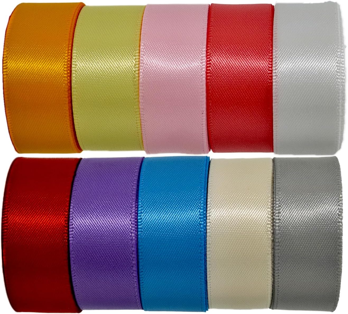 1-1/2 Inch Double-Faced Satin Ribbon 50 Yards Set,“Morning Meadow”–10 Nature Colored Ribbon Bulk for Gift Wrapping, Crafts, Flower Bouquet, Easter, Wedding, Party Decor, Teacher Kids, Hair & Bows - Crafty Corner