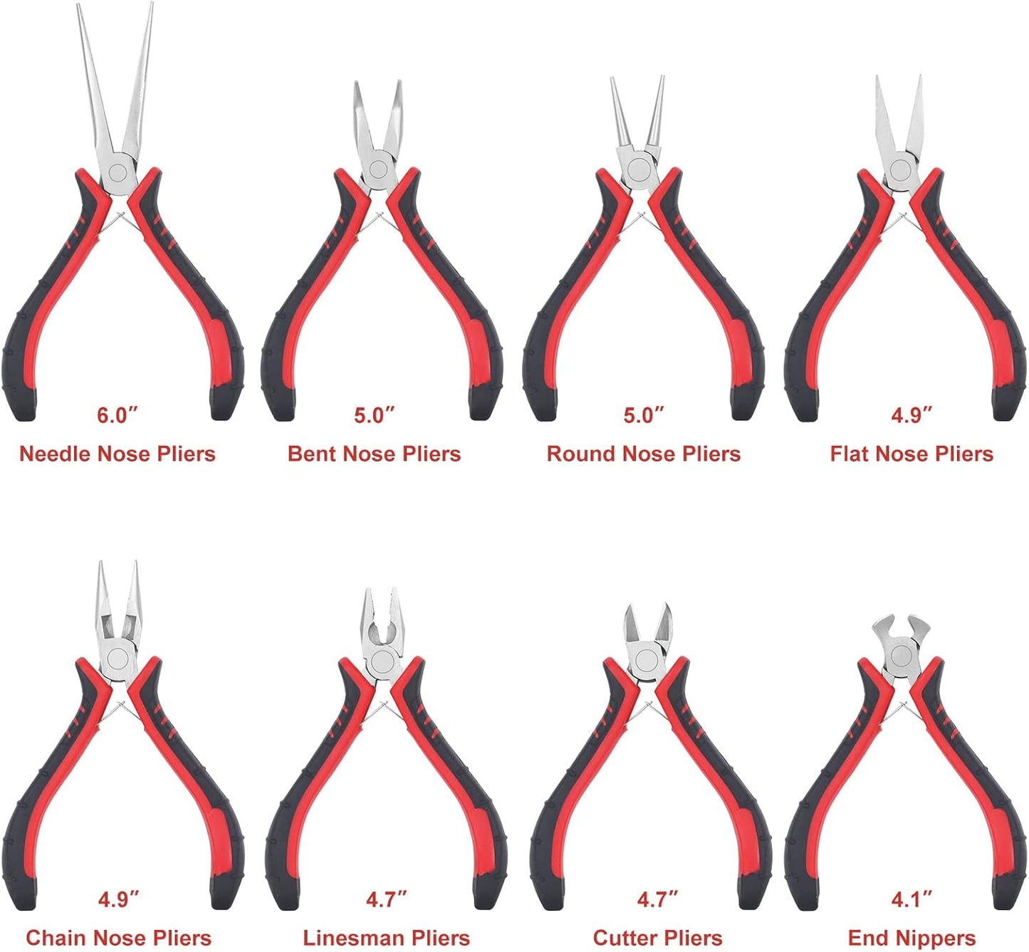 Jewelry Pliers Sets Jewelers Making Tools Kit, Professional 8 piece Mini Wire Plier with Wood Holder for Beading, Crafting, Crimping, Cutting, Repair, Wrapping, Complete Quality for Adults Starter - Crafty Corner