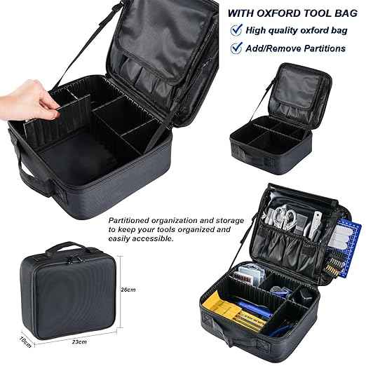 124Pcs 3D Printing Accessory Tools with Tool Bag for 3D Printer Modeler Basic Tools Diverse 3D Print Nozzle Cleaning Kit Mini Rotary Tool 3D Printer Tools for Remove/Trim and Finish 3D Print