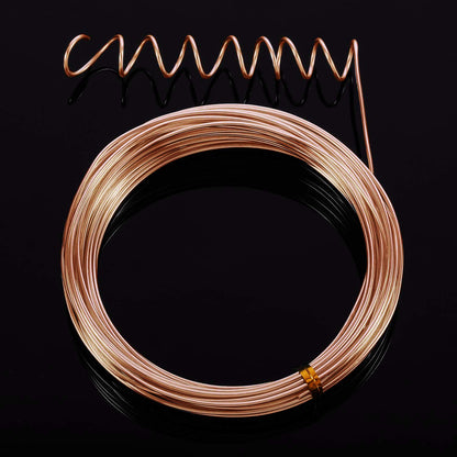 TecUnite Aluminum Craft Wire for Sculpting Armature Bendable Craft Wire for DIY Jewelry Making(Copper, 10 M X 3 mm, 1 Roll)