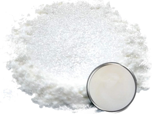Eye Candy Pigments Premium White Mica Powder - Haku-Gan White (25gr) - for Epoxy, Resin, Soap, Paint, Woodworking, Acrylic Pouring, Bath Bombs, Fishing Lures - DIY Arts and Crafts Additive