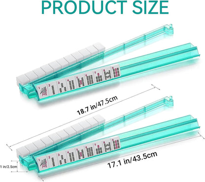 Mahjong Rack Pusher Set, Mahjong Racks with Pushers, 4PCS Acrylic Clear Mahjong Racks, 4 Transparent Acrylic Mahjong Rack, Mahjong Accessories