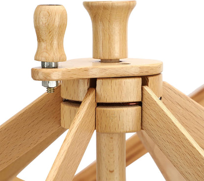 Brainmart Wooden Yarn Swift Umbrella Swift Yarn Winder Knitting Crocheting X-Large Heavy Duty Natural Beach Wood Handmade Swift, Holds up to a 6' Circumference Skein