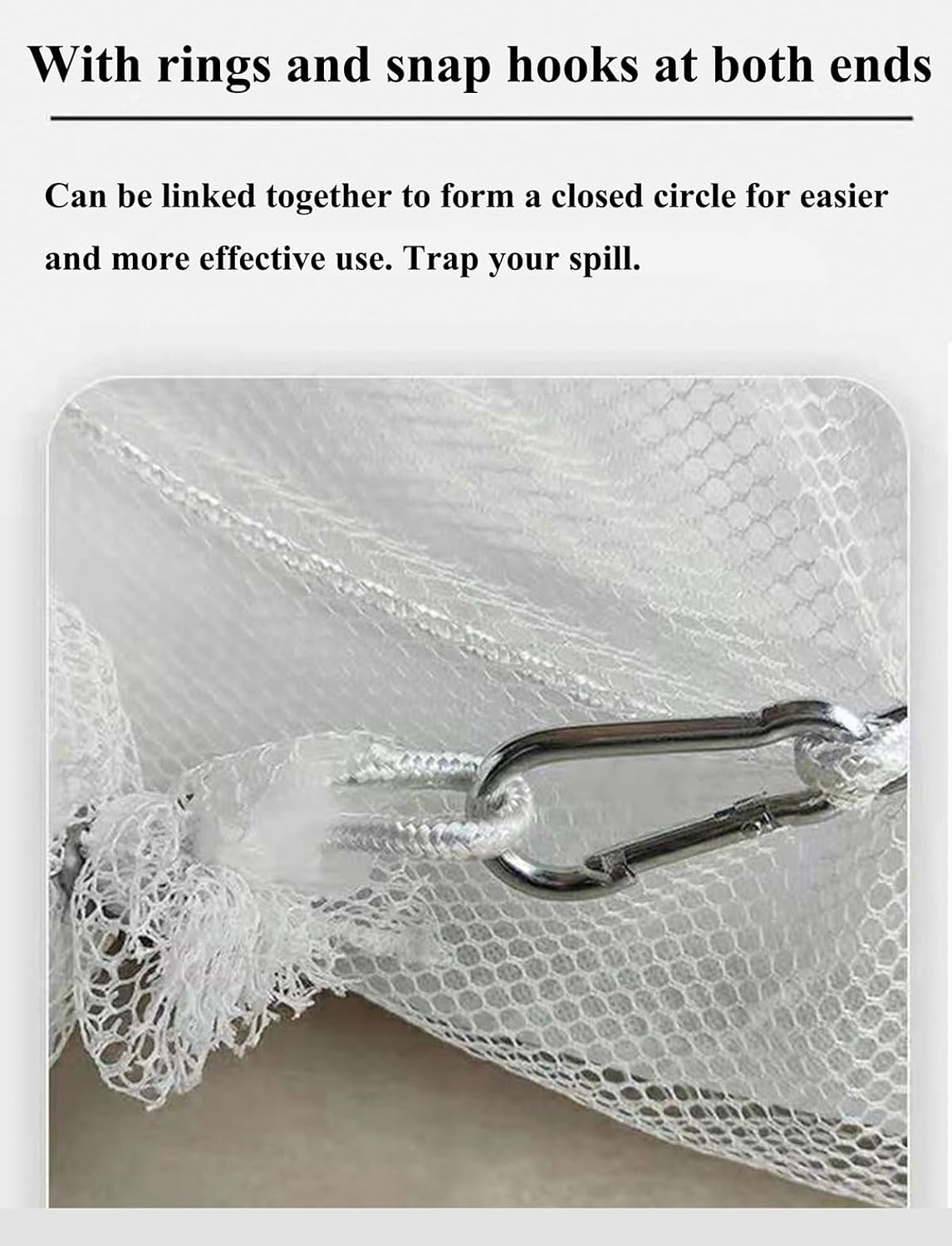 XIFENG Oil Absorbent Socks Oil Boom Soak up Oil Diesel Fuel Hydrocarbon Based Fluids, 6 Gallon (27L) Absorbency Per Sock, 5" Diameter 9.8' Length (12.7cm*3m) Clean Oil Spills(Size:Pack of 3)