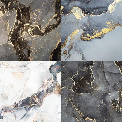 Marbled Scrapbook Paper Pad Color Marble Patterned Paper 6×6,24 Sheets Single-Sided Scrapbooking CardStock Papers Pad for Holiday Cardmaking DIY Origami Journaling. - Crafty Corner