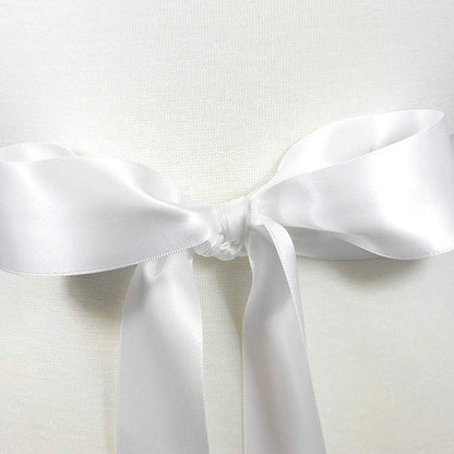 Humphrey's Craft 1-1/2 Inch White Double Faced Satin Ribbon - 25 Yards Variety of Color for Crafts Gift Wrapping DIY Bows Bouquet Decoration Sewing Christmas Tree Wedding and Invitation Card. - Crafty Corner