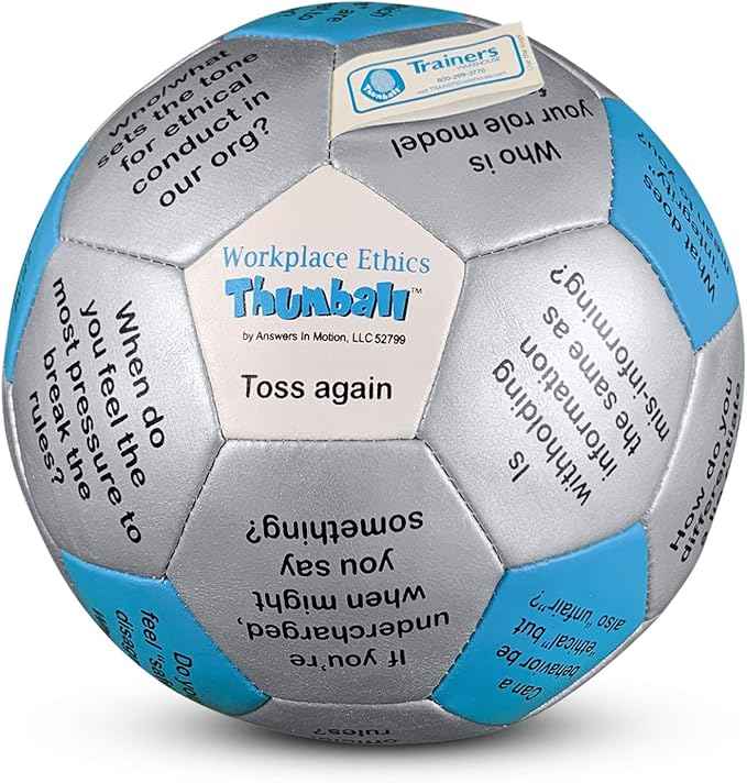 Trainers Warehouse 6" Thumball Collection, 32 Prompts for Conversation, Team Building, Relationship and Training