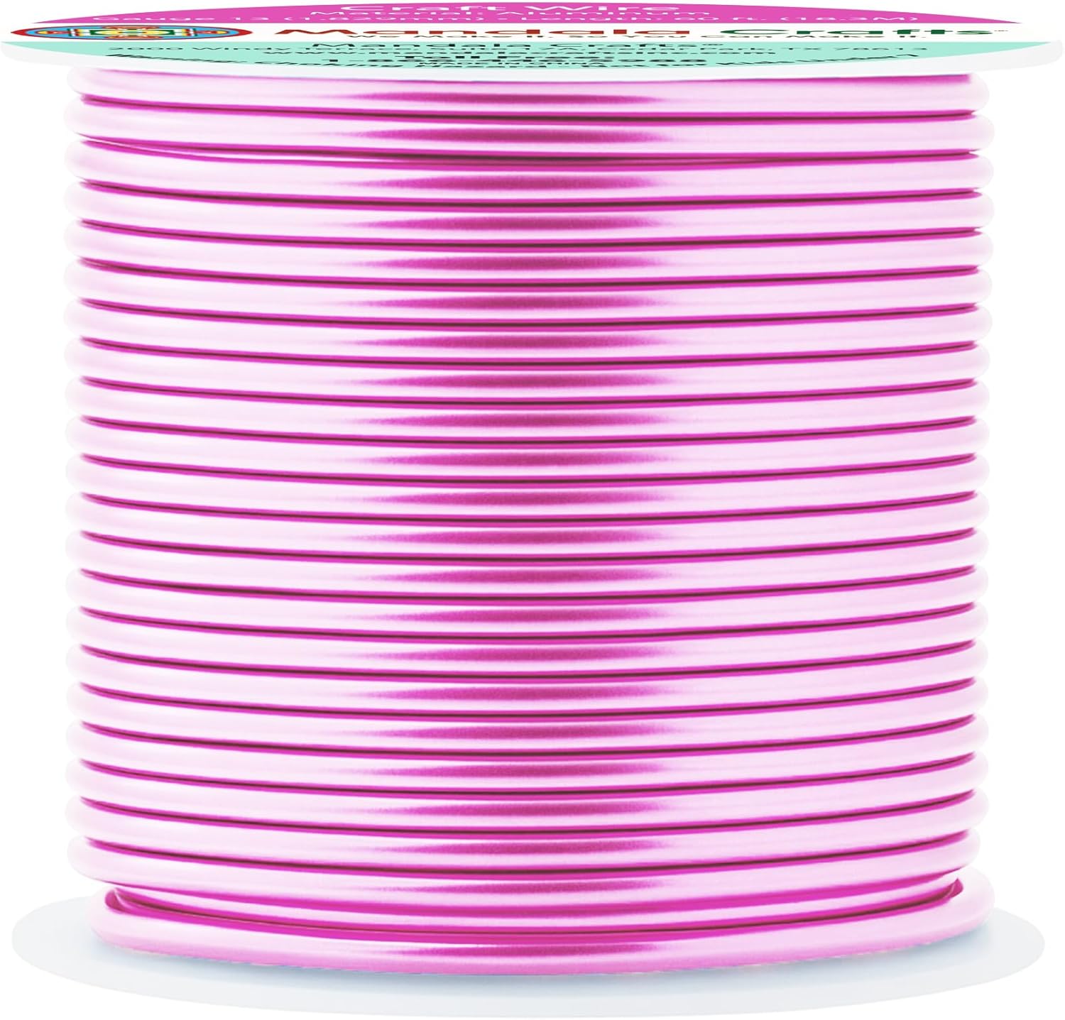 Mandala Crafts 13 Gauge Anodized Aluminum Craft Wire for Jewelry Making - 240 FT Colored Flexible Pastel Wire - Bendable for Bonsai Armature Crafting Sculpting - Crafty Corner