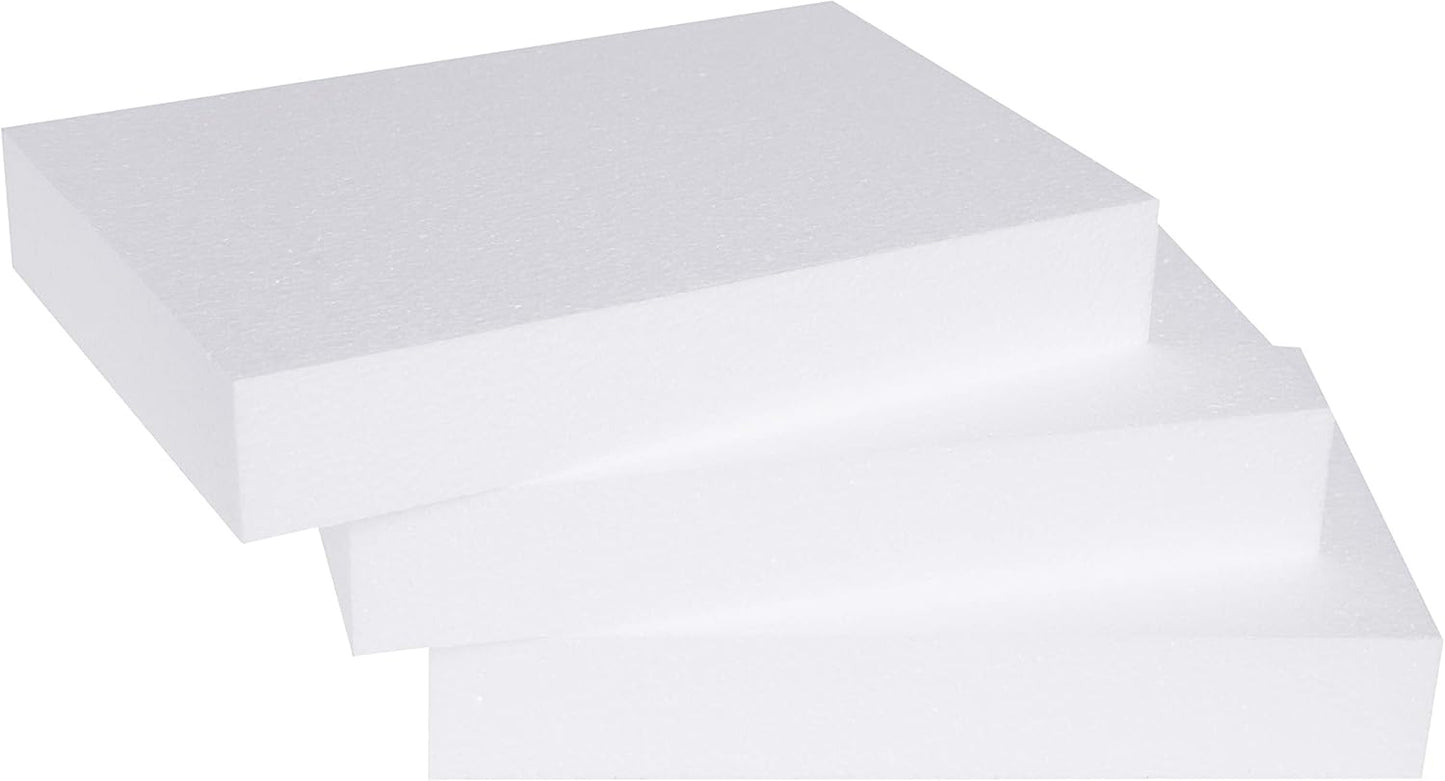 Silverlake 8x12x2 Craft Foam for Styrofoam Block Projects (3-Pack) - Crafty Corner