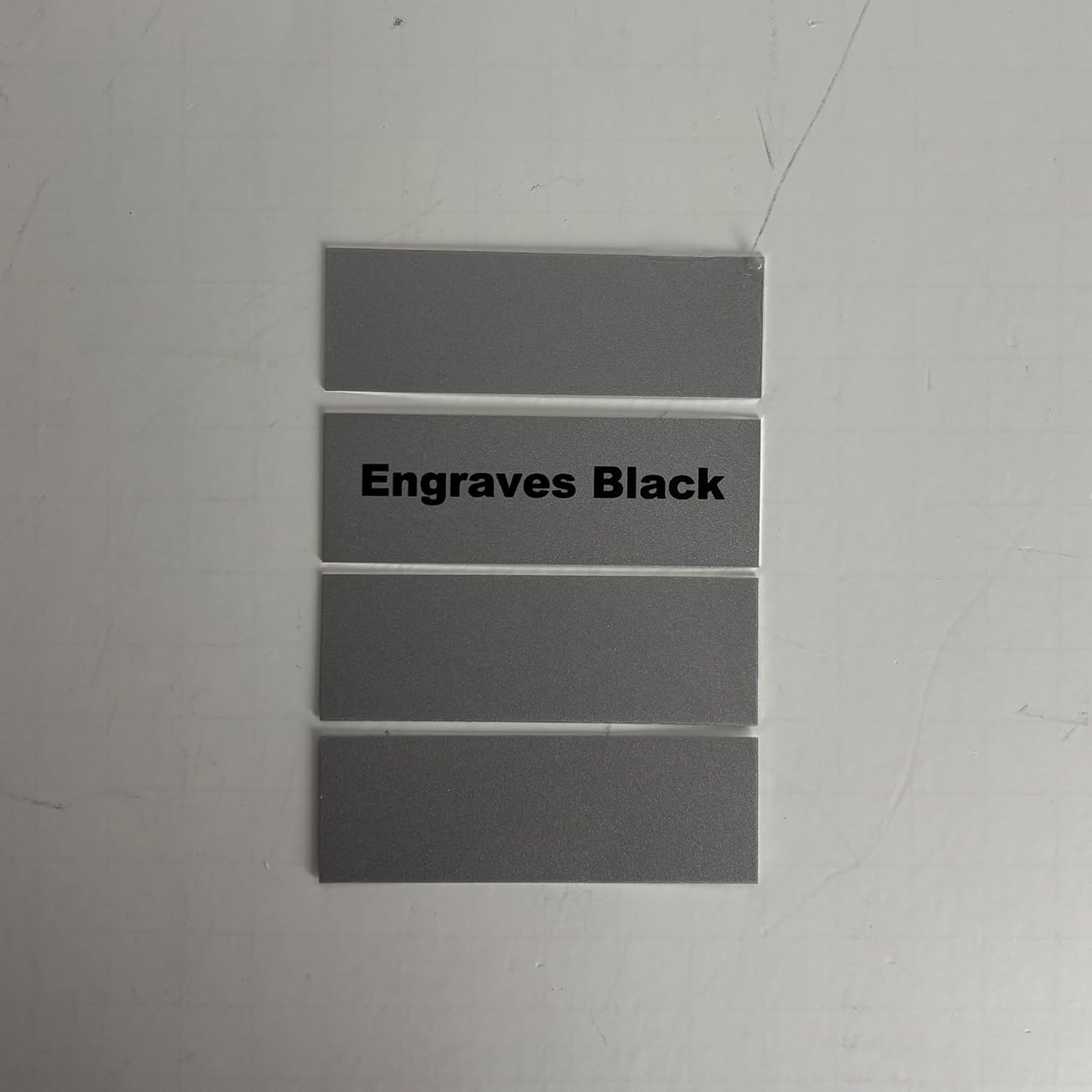 Blank Metal Plates for Laser Engraving - 4 Pack | Aluminum Sheets 0.020" Thick | CO2, Diode, Fiber Laser Compatible | Multiple Sizes & Colors (Silver (engraves black), 12x24 inch)