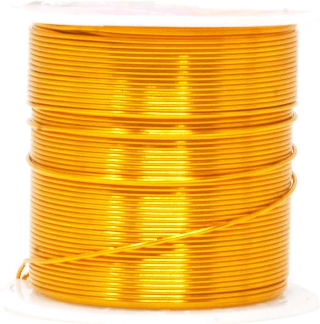Mandala Crafts 20 Gauge Anodized Aluminum Craft Wire for Jewelry Making - 450 FT Colored Flexible Silver Black Gold Purple Red Kelly Green Wire - Bendable for Bonsai Armature Crafting Sculpting - Crafty Corner