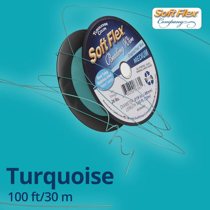 Soft Flex 49 Strand Beading Wire - Medium 0.19 Diameter - 100 Feet Nylon Design Wire - Crafty Corner