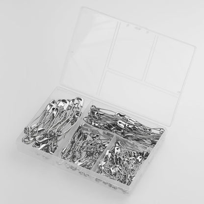 160 Pack Curved Safety Pins for Quilting Basting Pins 28mm 32mm 38mm 54mm Assorted Sizes Quilting Safety Pins Stainless Steel Quilting Pins