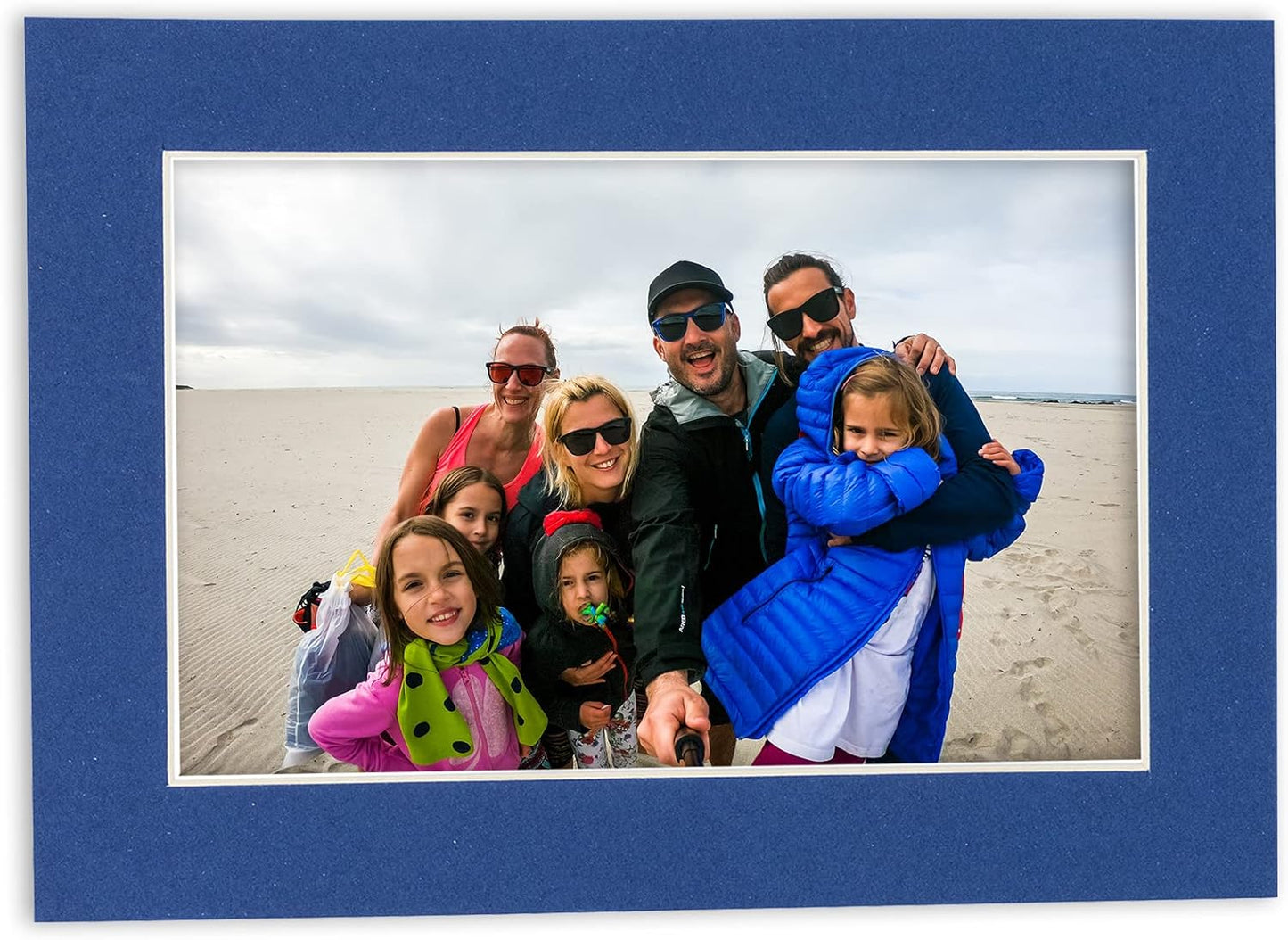 11x14 Mat for 8.5x11 Photo - Precut Bottle Blue Picture Matboard for Frames Measuring 11 x 14 Inches - Bevel Cut Matte to Display Art Measuring 8.5 x 11 Inches - Acid Free Pack of TEN MATS