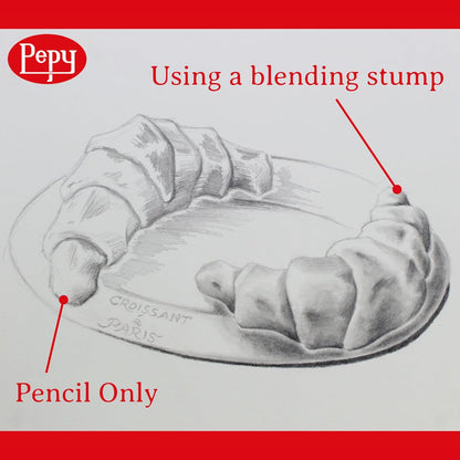 Pepy 6 PCS Blending Stumps for Drawing, Shading, Blending, Charcoal, Graphite, Colored Pencil, Pastel, Oil Pastel; Art Blenders for Paper Sketch Drawing