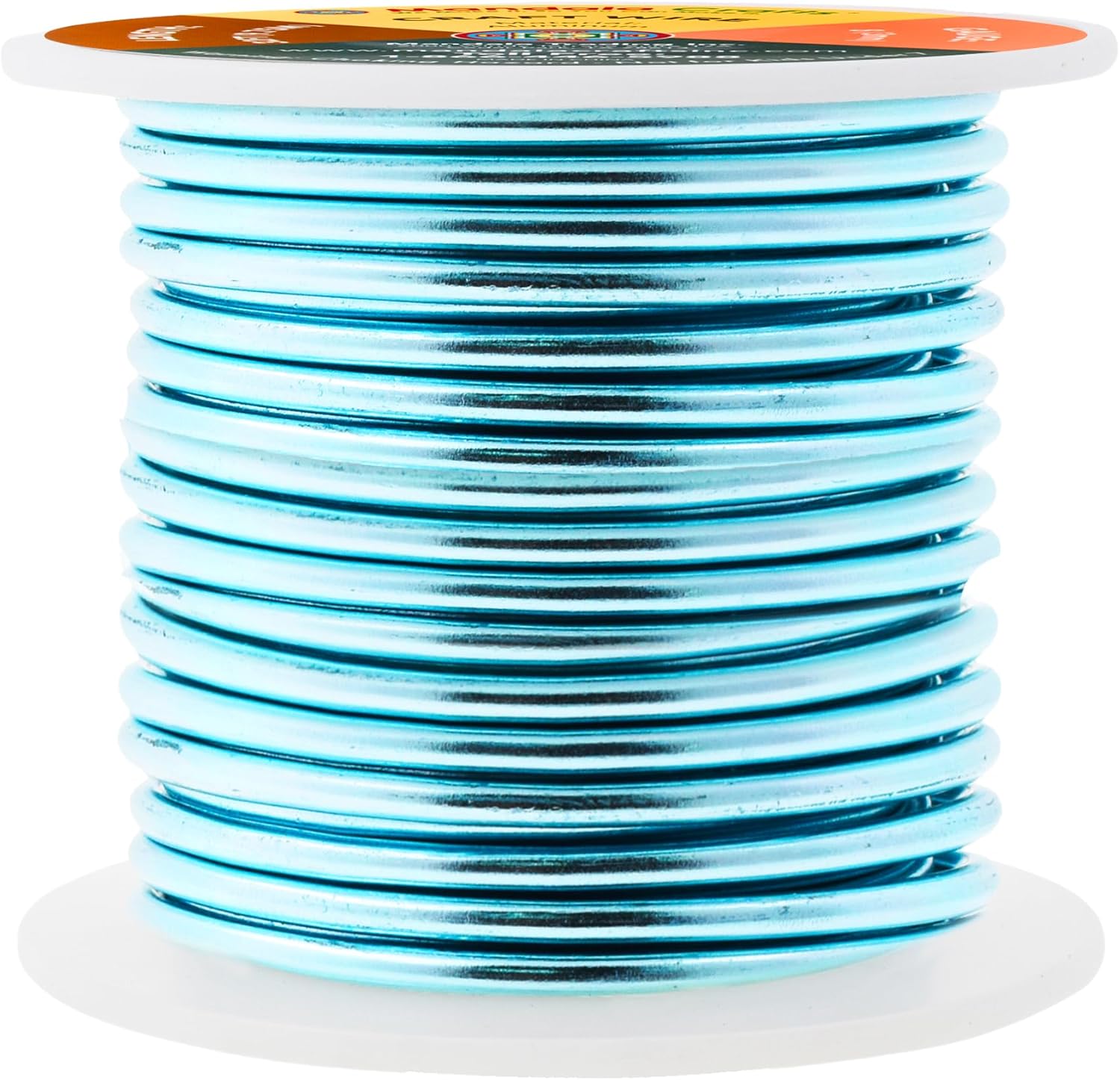 Mandala Crafts 8 Gauge Anodized Aluminum Craft Wire for Jewelry Making - 32 FT Colored Flexible Turquoise Wire - Bendable for Bonsai Armature Crafting Sculpting - Crafty Corner